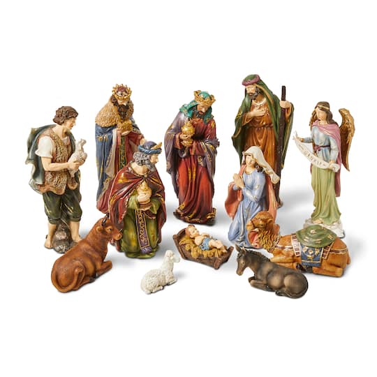 Glitzhome&#xAE; 6&#x22; Oversized Nativity Figurine Set